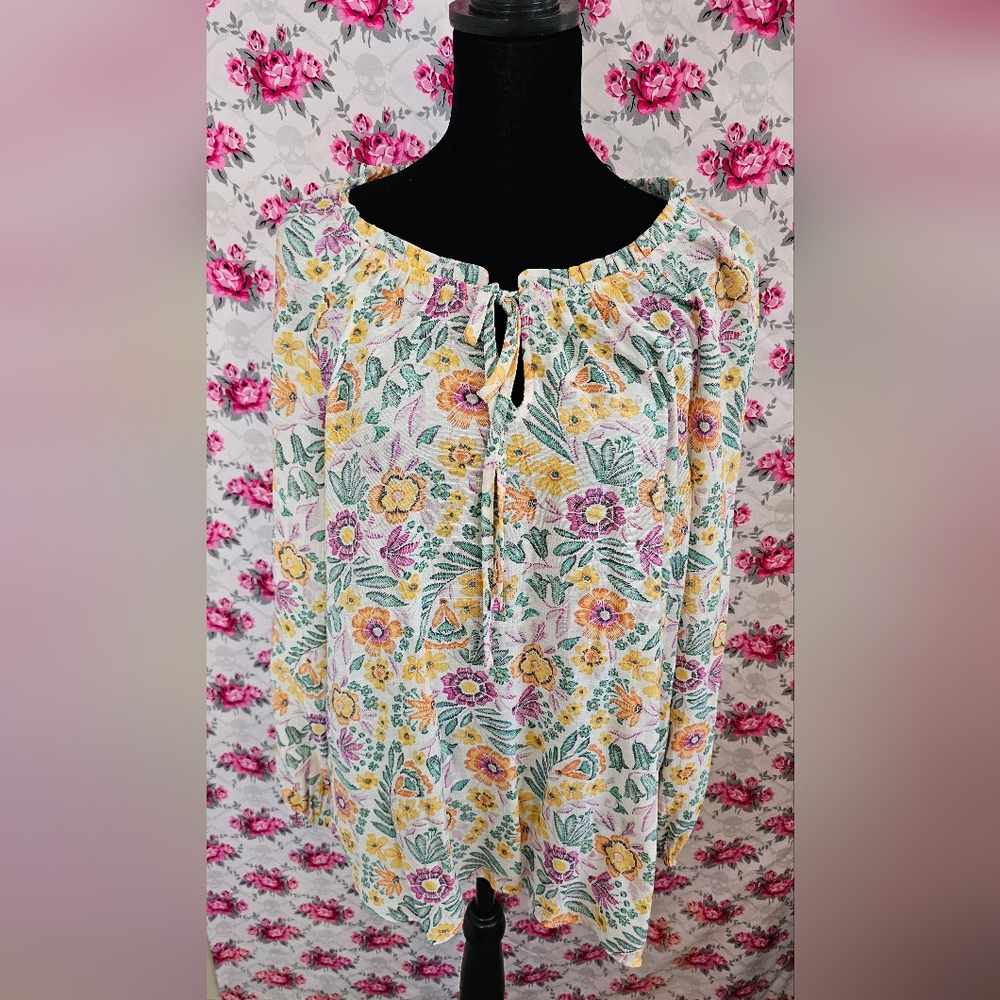 Lauren Conrad Floral Blouse